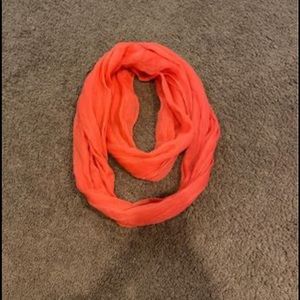 Orange Sheer Infinity Scarf